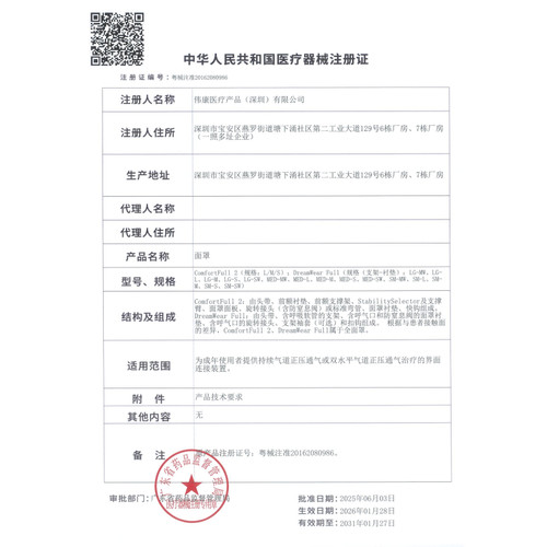 飞利浦呼吸机口鼻面罩ComfortFull 2配件耗材通用白口鼻全脸面罩 - 图2