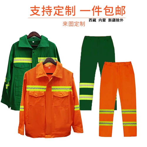 Хлопковый комбинезон, нарукавники, демисезонный комплект для работы