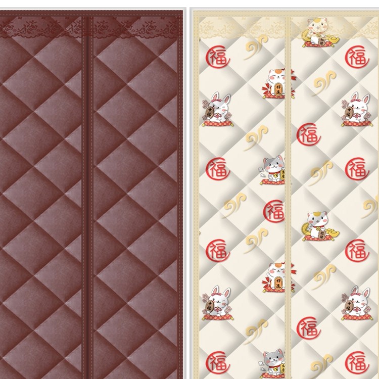 冬季家用挡风防寒空调隔断帘棉门帘 兰蔻梦门帘