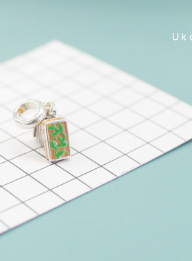 有看日本森系复古可爱清新手风琴S925纯银两用中性串珠手链项链坠