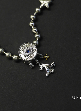 有看复古设计暗黑潮串珠情侣手链