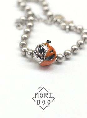 猫哩卟S925银万圣节限定系列解构南瓜鬼魂串珠个性朋克风项链手镯