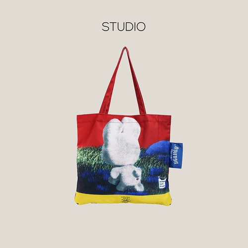 Вместительный и большой шоппер, милый кролик, сумка на одно плечо, новая коллекция