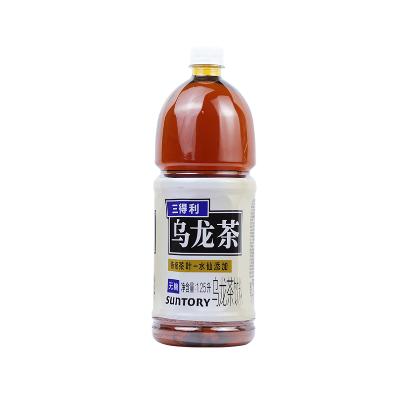 新日期SUNTORY/三得利乌龙茶无糖茶1250ml*6瓶装茶饮料1.25L