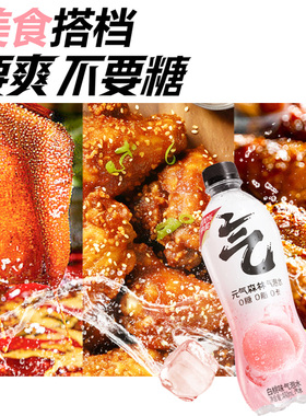 元气森林气泡水480ml*5瓶夏日冰饮饮料白桃可乐夏黑葡萄官方正品