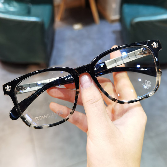 简丹萝心新款大框大脸近视眼镜框男女潮复古板材防蓝光护目镜