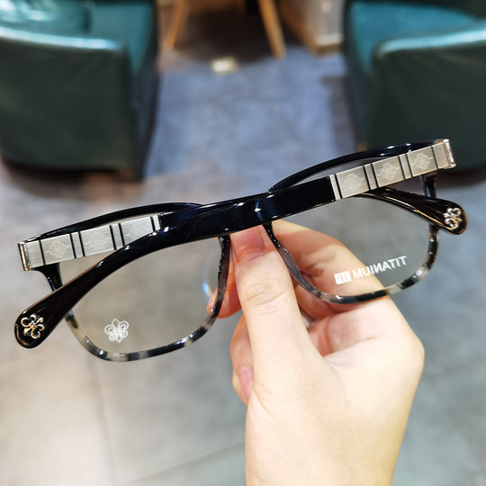 简丹萝心新款大框大脸近视眼镜框男女潮复古板材防蓝光护目镜