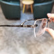 Frameless Titanium Comfortable Business Glasses Frame