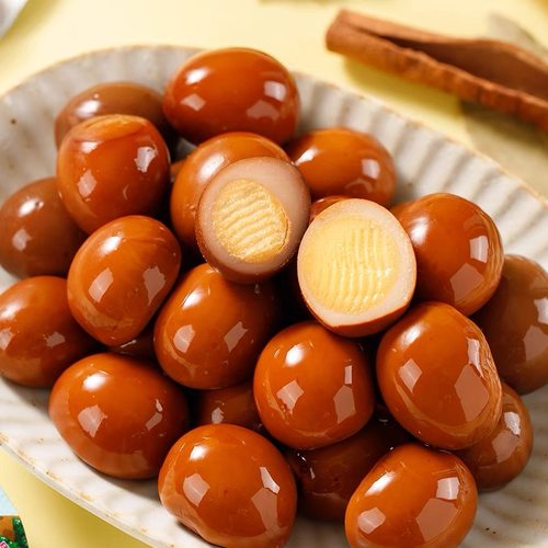 【到手100枚】鹌鹑蛋五香盐焗卤蛋开袋即食休闲零食蛋白美味鲜香 - 图0