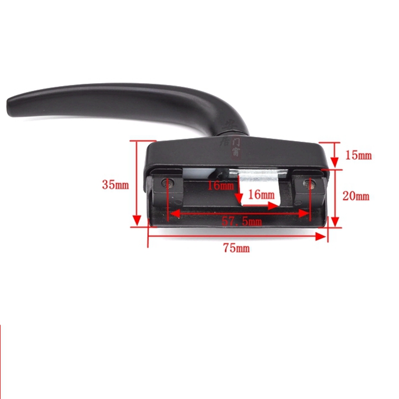 老式铝合金窗户传动执手内外平开窗把手外推窗拉手玻璃窗配件锁扣 - 图2
