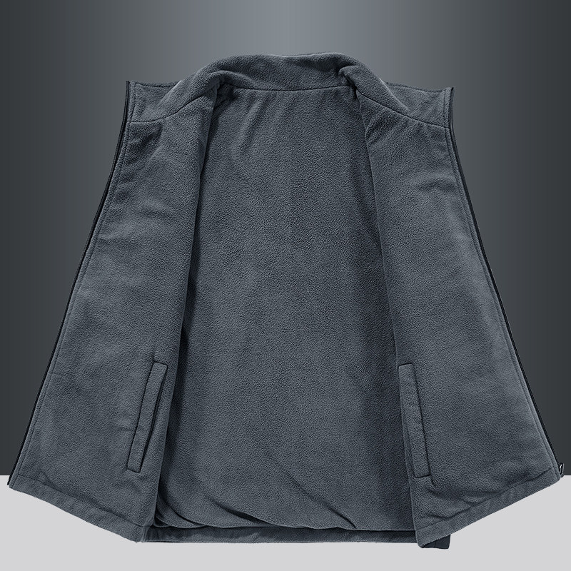 秋冬厚款摇粒绒马甲男士休闲坎肩户外多口袋双面穿抓绒背心马夹男,淘宝优惠券,粉丝福利购,淘宝优惠卷