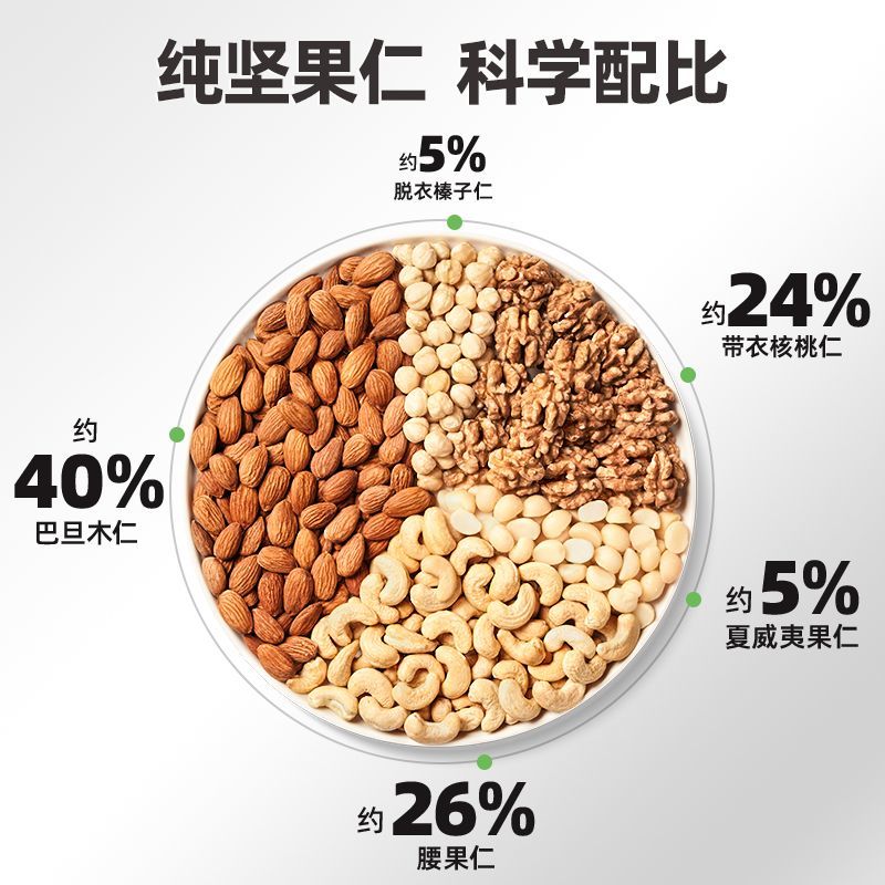 天虹牌坚果混合每日坚果罐装开心果夏威夷果巴旦木腰果榛子孕妇 - 图2