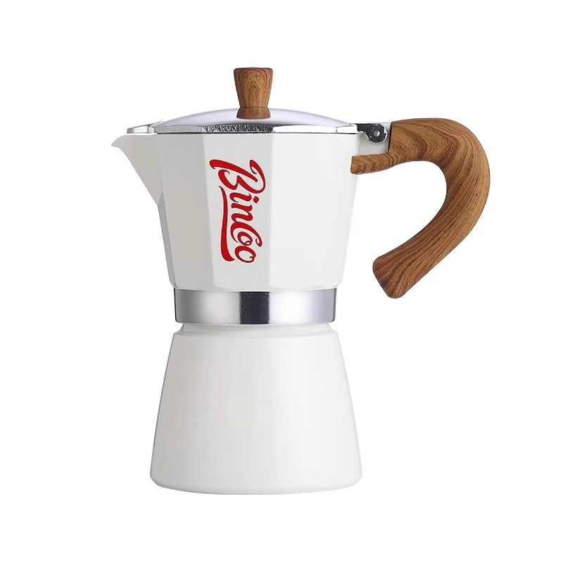 Bincoo摩卡壶套装家用意式浓缩煮咖啡壶小型咖啡机手摇磨豆机全套 - 图3