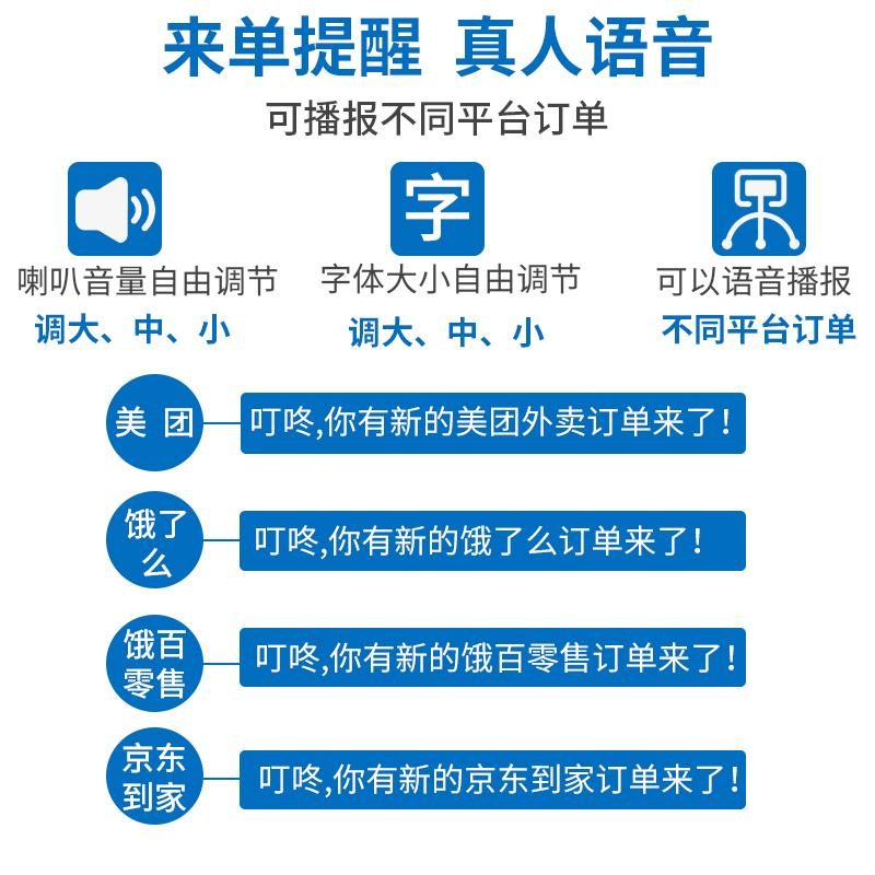 芯烨XP-T58H外卖打印机全自动接单神器4G带语音多平台无线WIFI - 图2