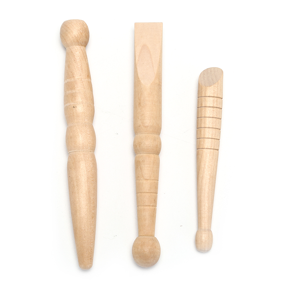 3PCS Original Wooden Foot Body Massage Stick Relieve Muscle - 图2