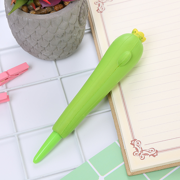 1pc Kawaii Soft Sponge Pink Pig Pressure Relief Gel Pen Scho - 图3