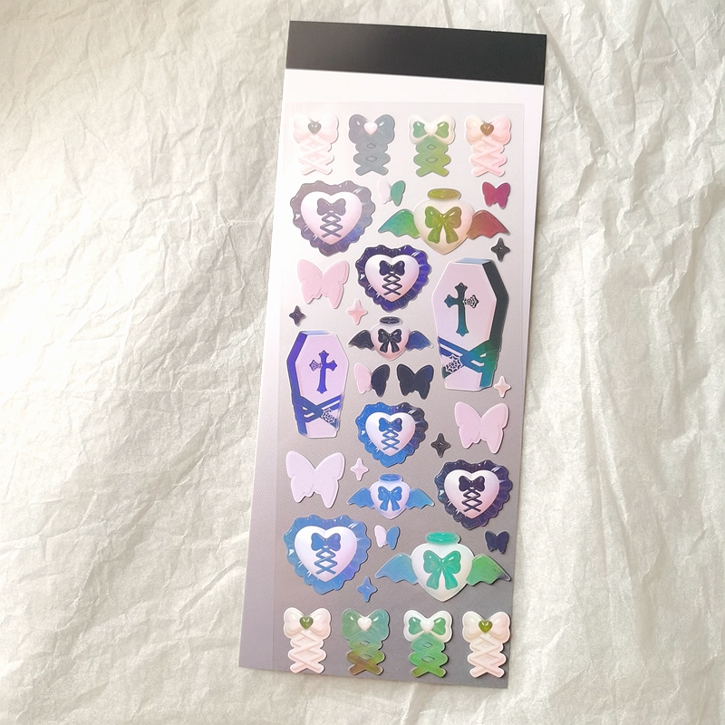 Cute Star Moon Rose Series Laser Stickers Hand Account Idol - 图0