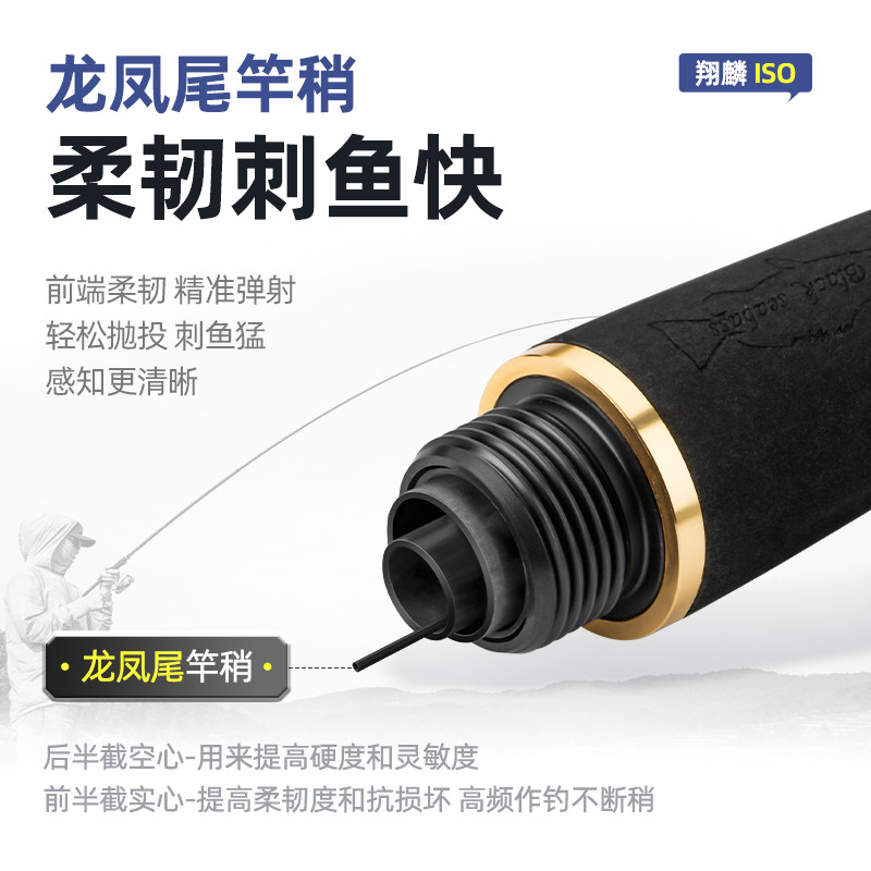 光威翔麟ios版2025新款矶钓竿滑漂碳素超轻硬路滑钓鱼竿手海两用,淘宝优惠券,粉丝福利购,淘宝优惠卷