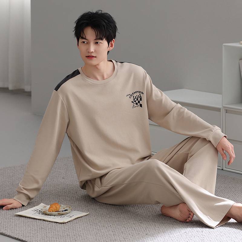 官方正品睡衣男士春秋款纯棉长袖男款秋季薄款2025新款秋冬青年套 - 图2