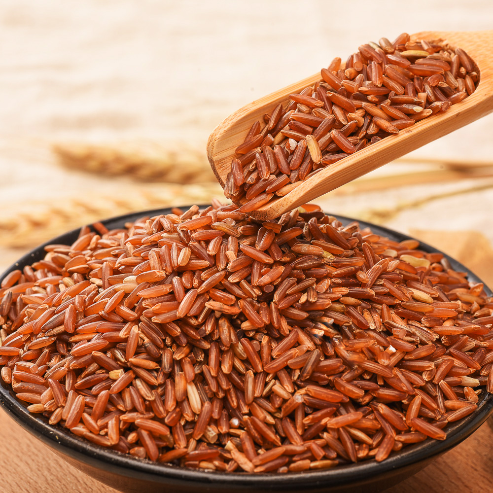 粮年隆红米杂粮5斤红糙米血稻糙米健身粗粮胚芽米五谷杂粮糙米饭-图0