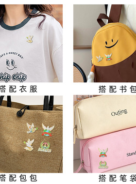 和平鸽胸针 World Peace 反战主题徽章橄榄枝地球衣服配饰别针