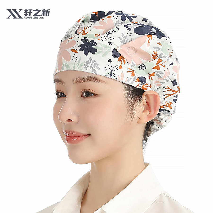 轩之新厨师帽女厨房防油烟女款餐饮做饭炒菜食堂工作帽子防尘头套,淘宝优惠券,粉丝福利购,淘宝优惠卷
