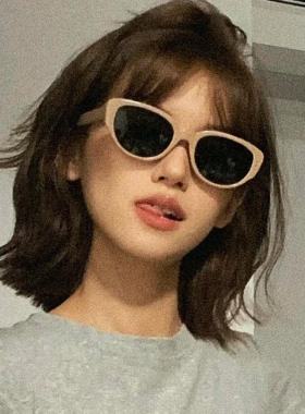 夏日粉色猫眼防紫外线女士墨镜女款2025新款高级感太阳镜red zone