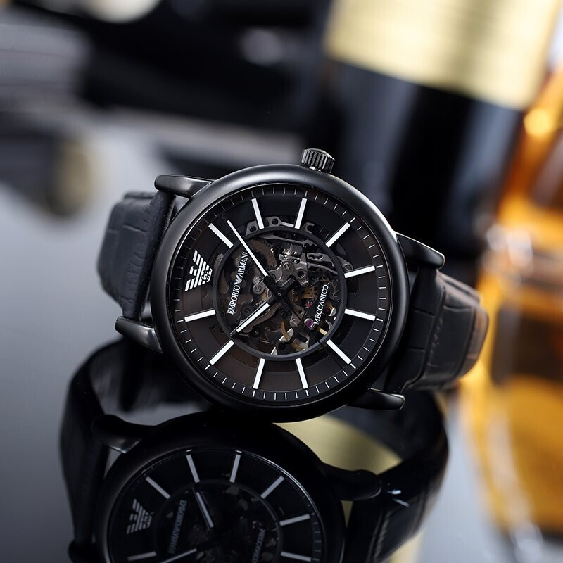 Stylish Armani Mechanical Watch Skeleton