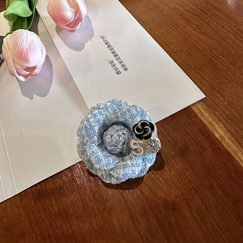 韩国小香风山茶花胸针气质时尚花朵胸花优雅赫本风设计感衣服配饰 - 图2