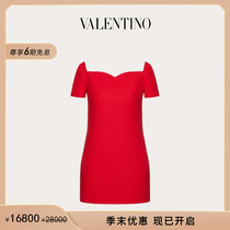 (quarter-end preference) Valentino VALENTINO Ms. CREPE COUTURE Short-style dress