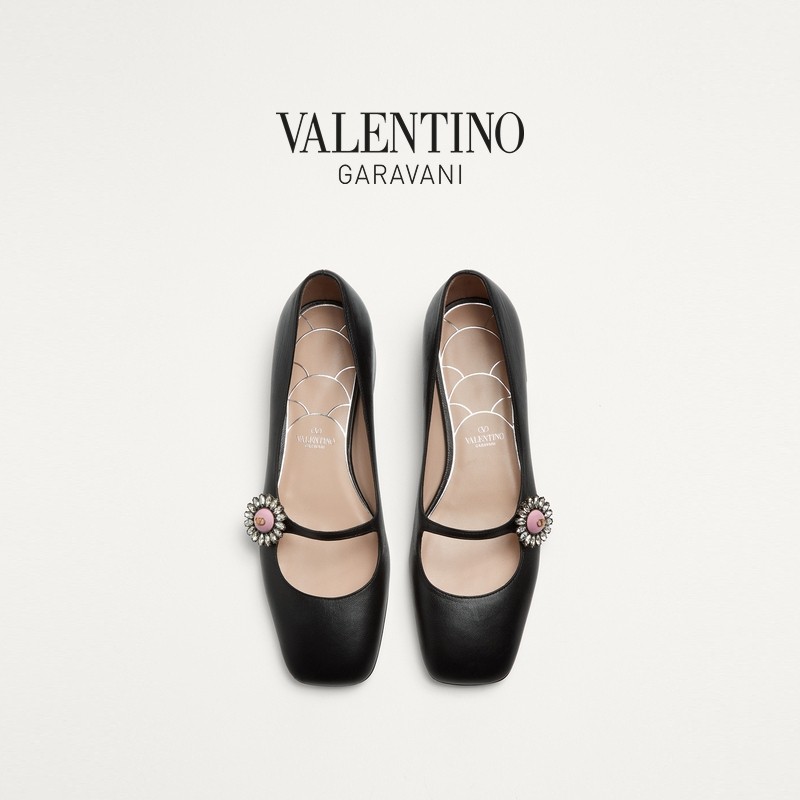 [季末优惠]华伦天奴VALENTINO女士PRESHOES羊皮革芭蕾舞平底鞋,淘宝优惠券,粉丝福利购,淘宝优惠卷