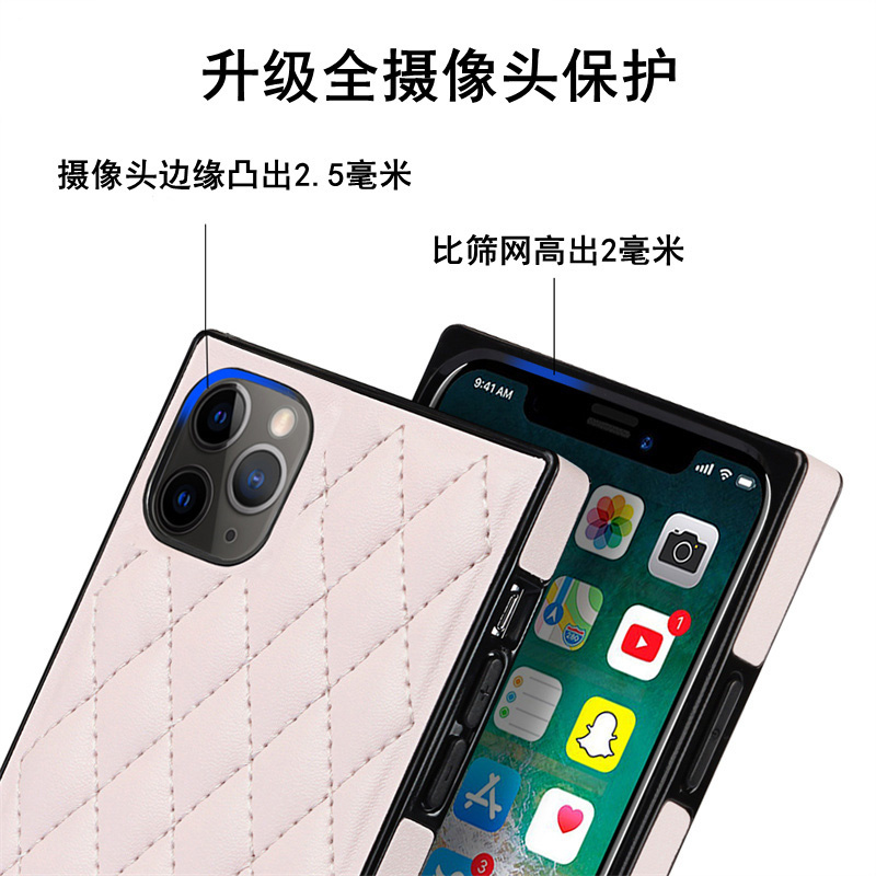 适用于苹果11pro手机壳可背带挂绳iPhone11por单肩斜挎链条i11p直边软套pg11peo小众时尚潮牌ip11pr0奢华女款 - 图2