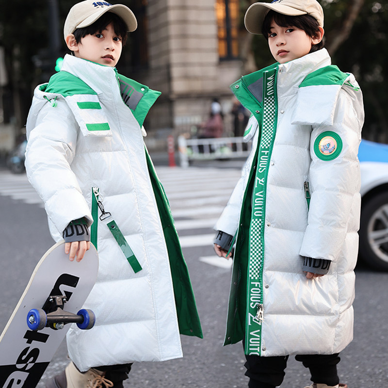 男童长款羽绒服过膝2025新款加厚中大童免洗洋气儿童冬季防寒外套,淘宝优惠券,粉丝福利购,淘宝优惠卷