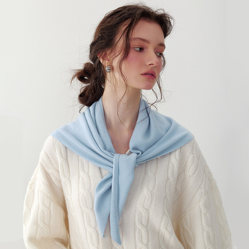 xinuosichou惜诺 康赛妮100%山羊绒围巾新款 冬氛围红色三角披肩,淘宝优惠券,粉丝福利购,淘宝优惠卷