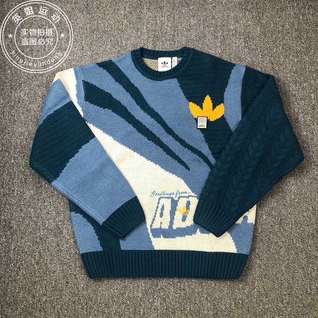 新品S Adidas Sportswear PulloverニットIN0985 Adidas clover men's autumn and winter sweatshirt sports round neck