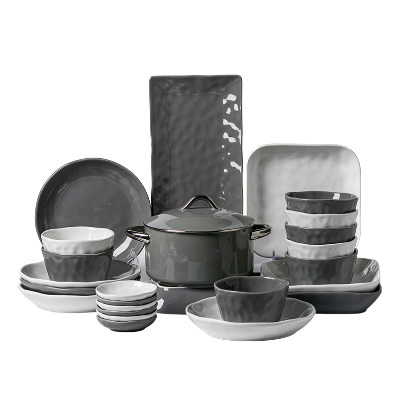 碗碟套装家用2025新款北欧高级感轻奢餐具套装碗盘碗筷乔迁新居