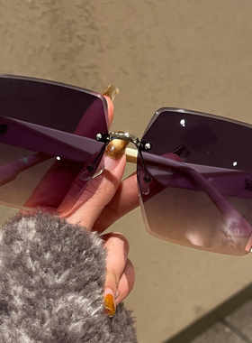 黑框墨镜女显脸小防晒素颜高级感