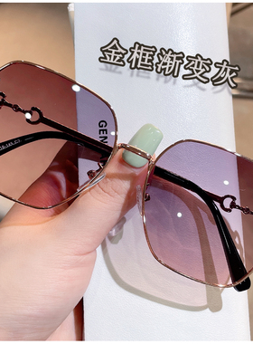 茶色墨镜女士2025年新款夏季防晒