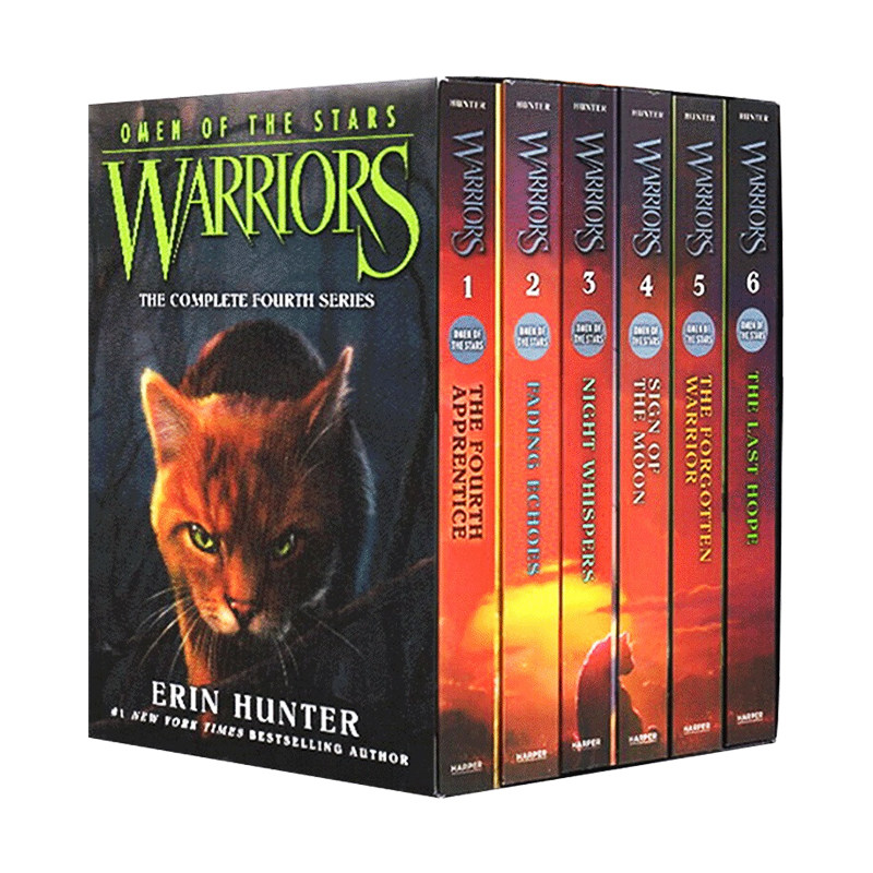 猫武士 四部曲 星预言英文原版 Warriors Omen of the Stars Volumes 英文小说桥梁书原版漫画书英文绘本