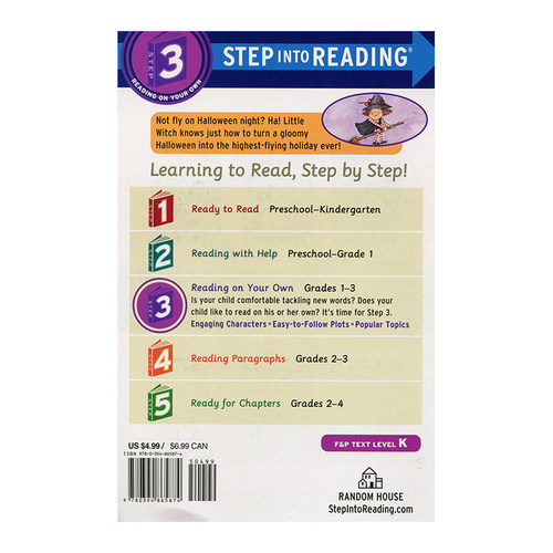 小女巫的夜晚英文原版 企鹅兰登英语分级绘本第一阶  三阶 Little Witch's Big Night - 图1