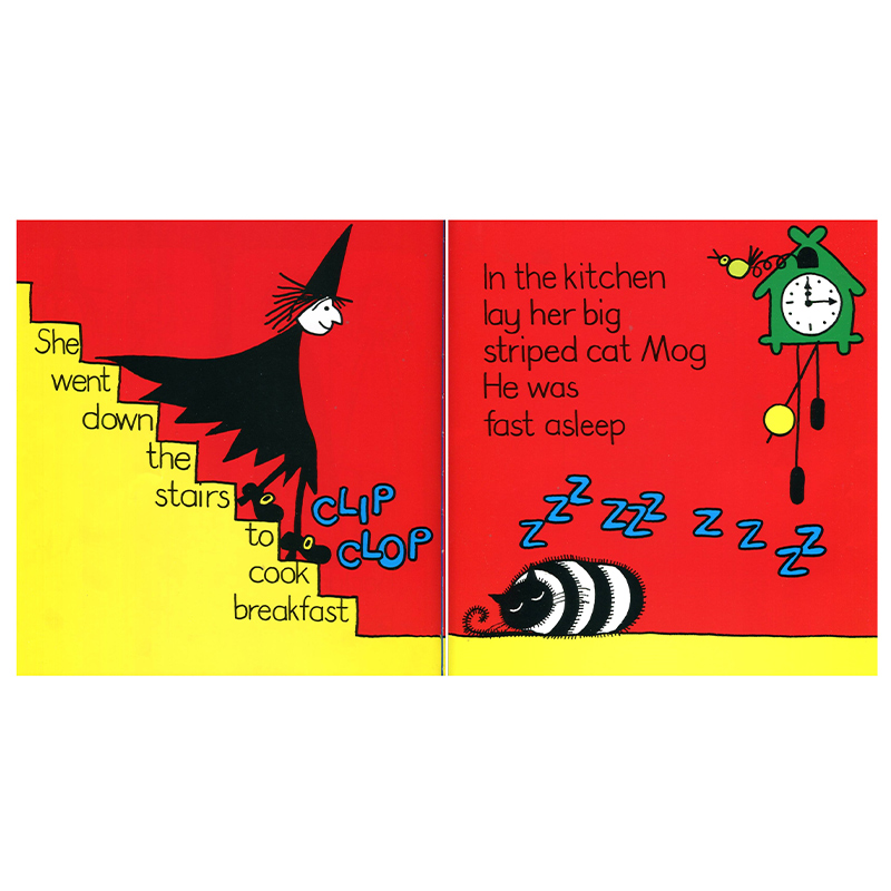 万圣节相关正版 赠动画视频 Meg and Mog系列  女巫麦格和小猫莫格3册合售套装  幼儿原版英语绘本书 儿童英文原版绘本Meg's car - 图2