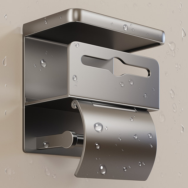 No punching toilet tissue box toilet storage rack