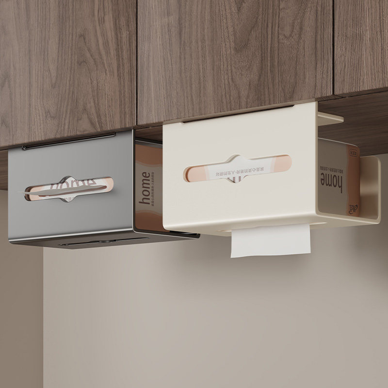 映生活厨房纸巾架壁挂式用纸架橱柜门厕所卷纸挂架收纳倒挂抽纸盒,淘宝优惠券,粉丝福利购,淘宝优惠卷