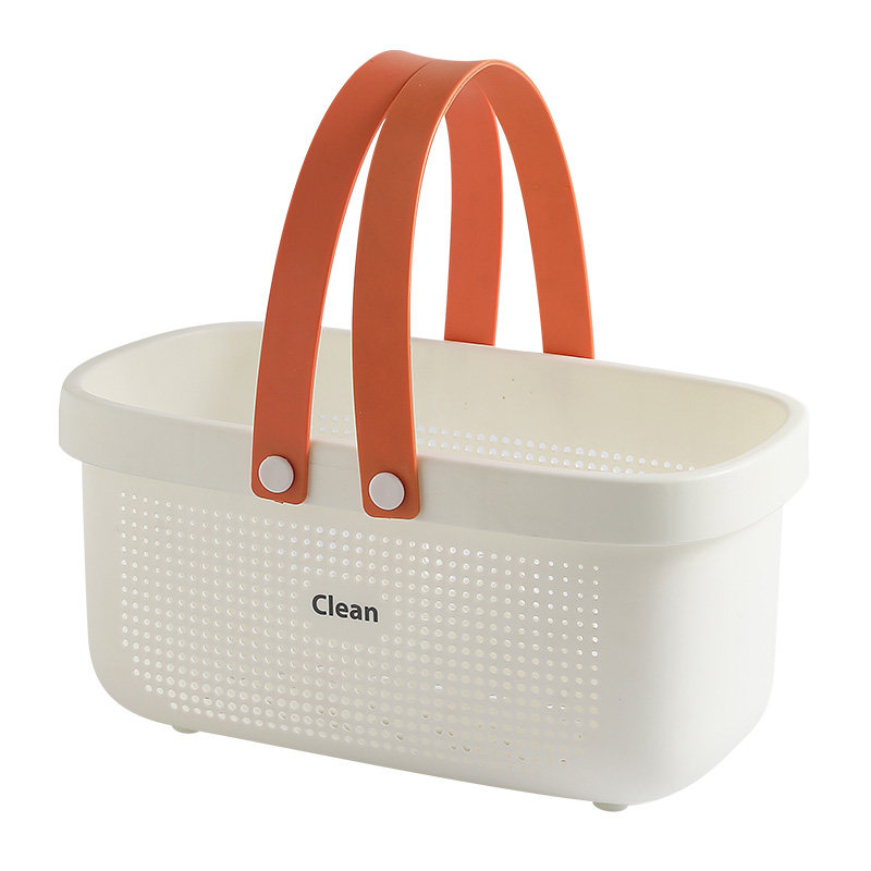 洗澡篮子手提浴室洗浴篮洗漱用品置物篮塑料宿舍浴筐长方形收纳筐,淘宝优惠券,粉丝福利购,淘宝优惠卷