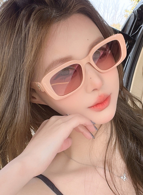 墨镜女白框潮流欧美范时尚防晒