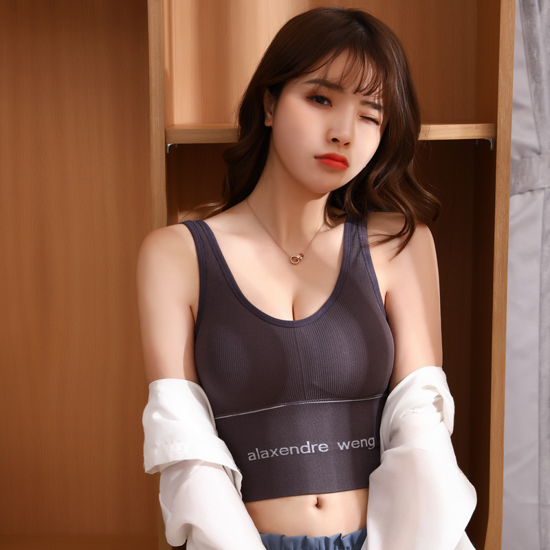 紫速④大王网红爆款大u美背女抹胸 紫速吊带/背心/T恤