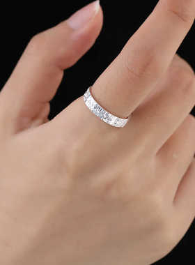 一对款开口送女男友情侣戒指纯银