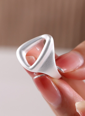 古罗珠宝女生s925纯银韩版磨砂