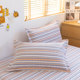A pair of pure cotton coarse cloth pillowcases 48x74cm