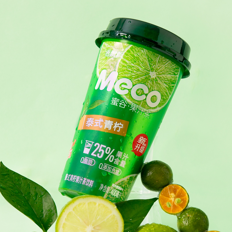 香飘飘蜜谷Meco果汁茶饮料400ml*6杯装荔枝樱桃味果茶饮品下午茶 - 图3